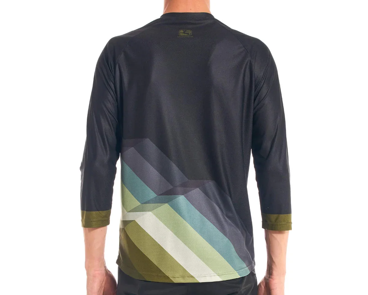 Giordana Men's MTB 3/4 Sleeve Jersey (Slope Black) (M)